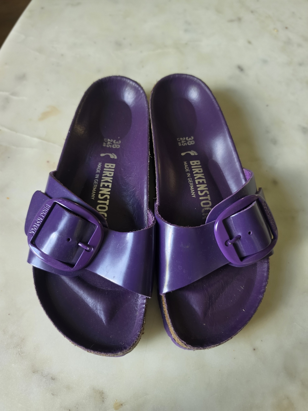 Birkenstock Purple Women's Single Strap Sandals - Picture 3 of 9